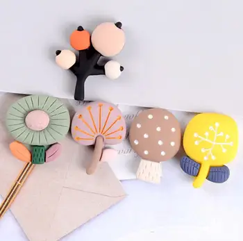 

Cute Tree Flower Mushroom Flatback Resin Cabochon Hair Bow Center DIY Embellishment For Scrapbooking Phone Accessories