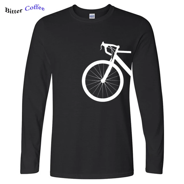 NEW NICE STYLISH BICYCLE BIKE DESIGN Men T-Shirt Arrived Autumn Hot Sale  Cotton Brand Casual Long-Sleeve O-neck T Shirt - AliExpress