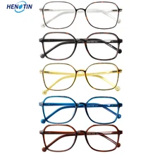 

Henotin 5 Pack Classic Spring Hinged Blue Light Blocking Presbyopic Glasses Men's and Women's Ant-uv HD Computer Eyeglasses
