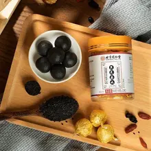 Black Sesame with Natural Honey Balls Handmade China Traditional Nourishing Organic Health Food for Beauty Good Taste