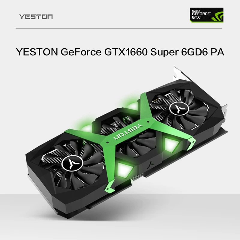 Yeston GTX1660 Super-6G D6 PA 6G GDDR6 192Bit 1530/1785 МГц 12Nm игровая видео ie карты | Компьютеры и офис