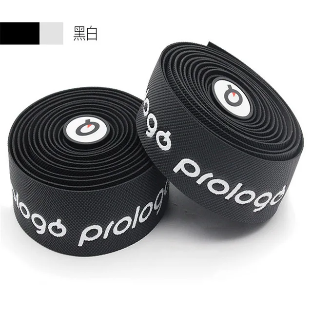 black white Prologo, 9 цветов, длина 300 см,, One Touch, силиконовый гелевый руль для велосипеда, велосипедная лента, командное издание, для шоссейного велосипеда, велосипедная лента - Цвет: black white
