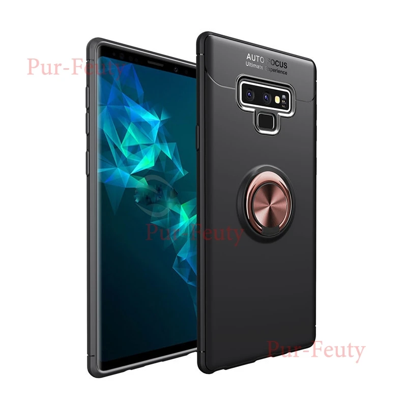 Чехол для samsung Galaxy Note 9, SM-N9600, N960U1, бизнес, с кольцом на палец, с магнитным держателем, задняя крышка для samsung Galaxy Note9