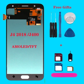 

Super AMOLED For Samsung Galaxy J4 2018 J400 J400F LCD Touch Screen Digitizer Assembly replacement for J400G/DS SM-J400F Display