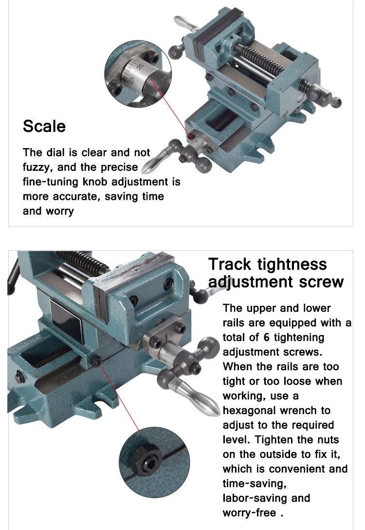 q97 Heavy-Duty Precision Cross-Nose Pliers Bench Vise Drilling Variable Milling