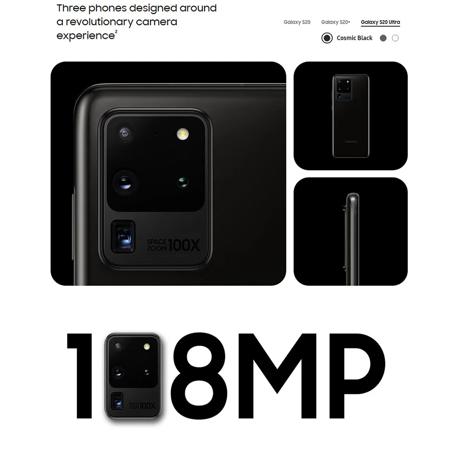 Global Version Samsung Galaxy S20 Ultra G988B/DS 5G Mobile Phone 12GB 128GB 6.9 Global Version Samsung Galaxy S20 Ultra G988B/DS 5G Mobile Phone 12GB 128GB 6.9