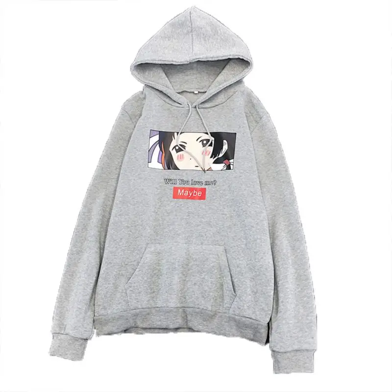Толстовка с капюшоном для женщин Корейский Ulzzang Harajuku уличная Женская толстовка с капюшоном и длинным рукавом женский топ