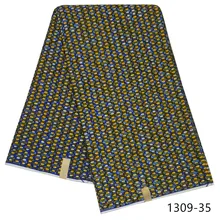 Нигерийская Анкара ткань высокого качества африканский вощеная ткань принты ткань хлопок воск ткань для шитья 6 ярдов 1309