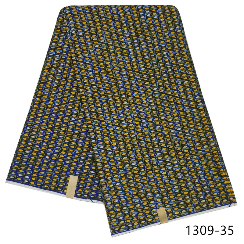 

Nigerian Ankara Fabric High Quality Wax African Wax Prints Fabric 100% cotton Wax Fabric For Sewing 6 yards 1309