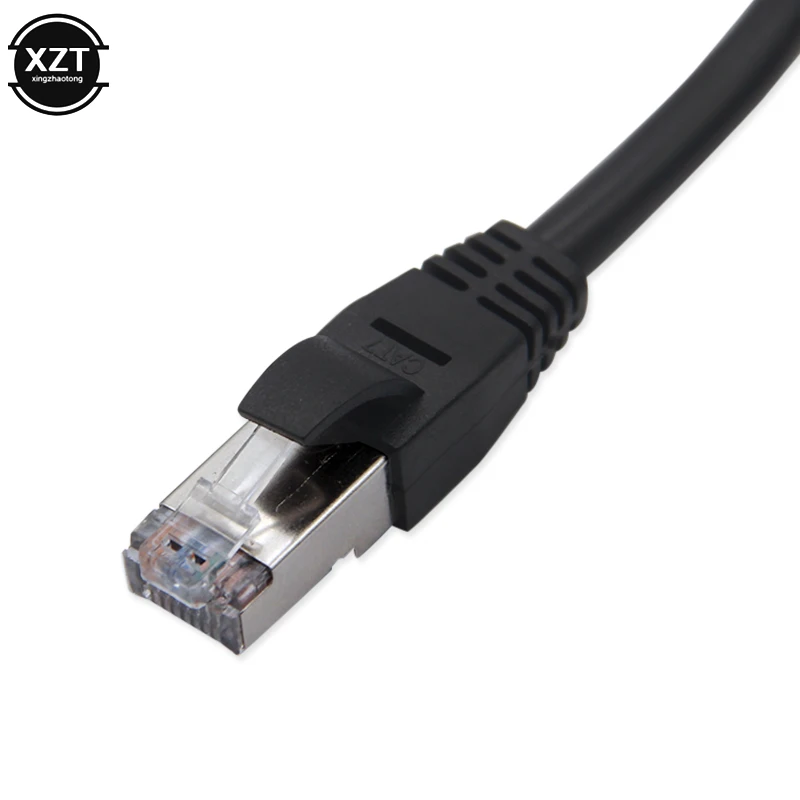 1 шт. RJ45 Папа 2 мама Ethernet сетевой разъем разветвитель кабеля Удлинительный адаптер