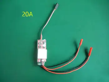 

1PC 20A ESC 2S-3S Bidirectional Brushed ESC 6-14V Mini ESC Forward Backward Dual Way Speed Control for 1/10 RC Car 380/540 Motor
