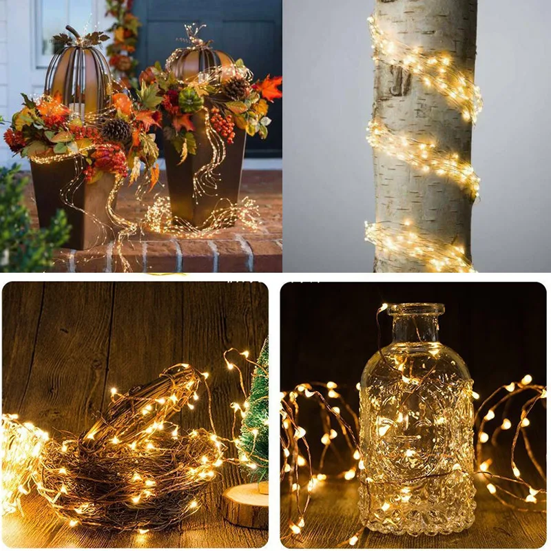New USB Firefly Bunch Lights Copper Wire 8 Modes Twinkle Lights with Remote Control DNJ998