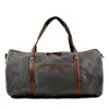 Retro Style Waterproo Travel Bag Large Capacity Men Outdoor Duffel Bags Europen Male Travel Handbags Waxed Canvas 3