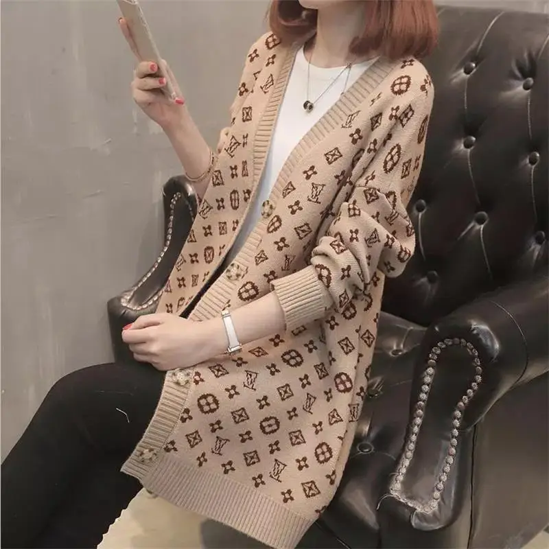 

Luxury women's long sweater 2020 autumn and winter new warm sweater women's wool sweater fashion knitted snake sweater