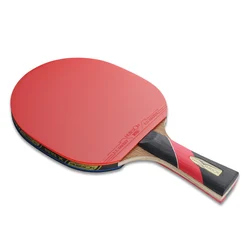 1PC 6 Stars Table Tennis Bat Carbon Racket Long Short Handle Ping Pong Paddle With Bag Advanced Level 7 Layers With Bag