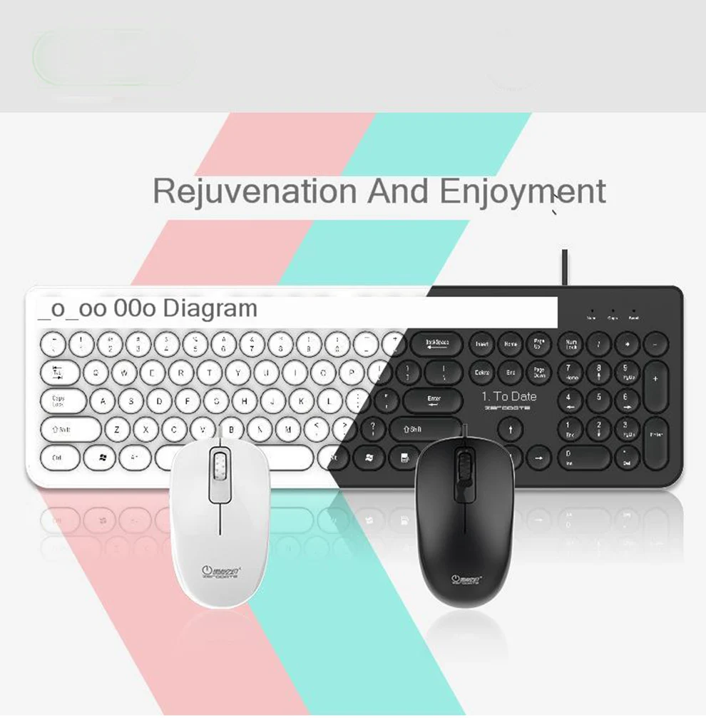Geléia Pente Rato Teclado Com Fio Terno