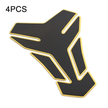 

4pcs 3D Fashion Cool Universal Tank Pad Practical Adhesive Durable Waterproof Motorcycle Sticker Cover PVC Protector Decals