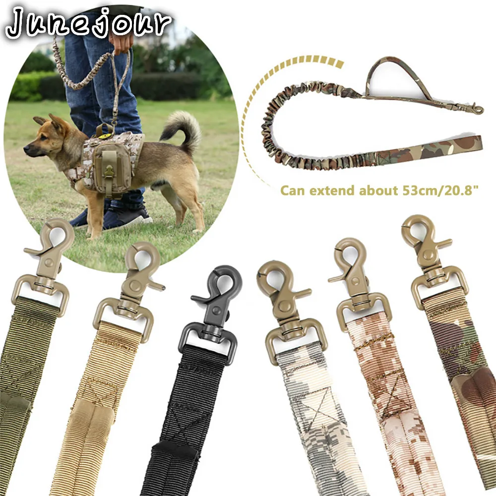 

Bungee Dog Leash 2 Handle Cat Dog Pet Leash Elastic Leads Rope Tachtical Dog Training Leashes For German Shepherd Big Dogs