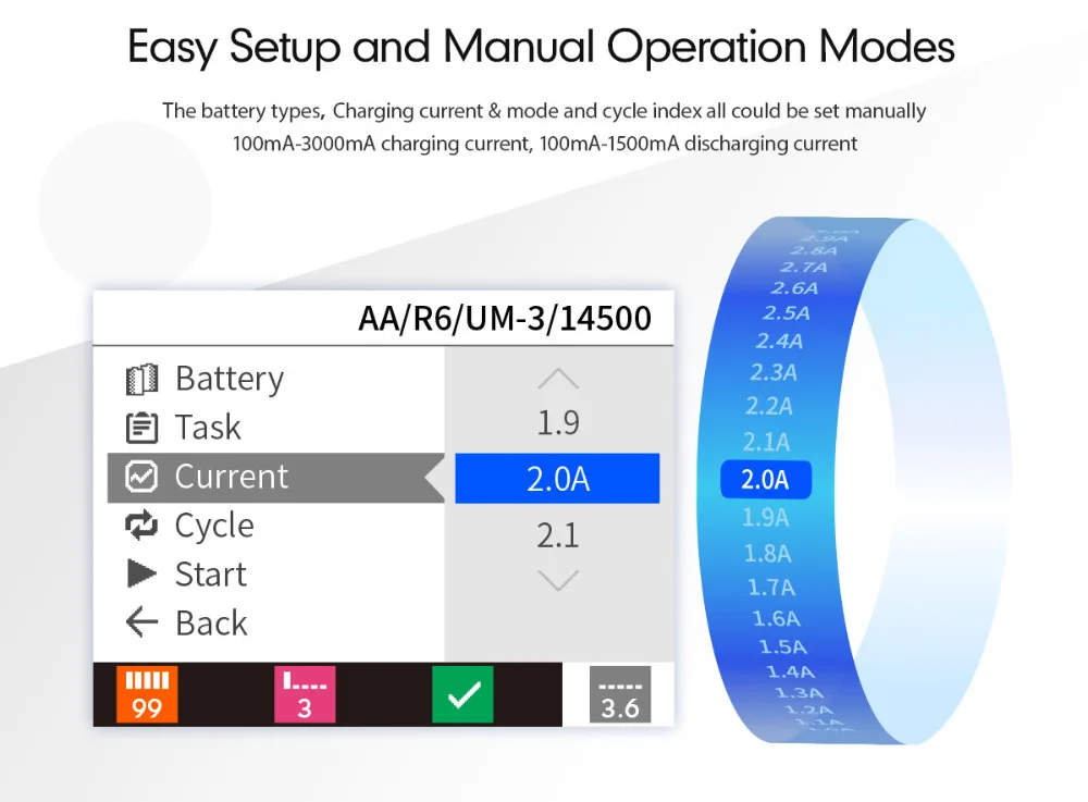 ISDT C4 8A Смарт зарядное устройство с USB выходом для 18650 26650 AA AAA батареи