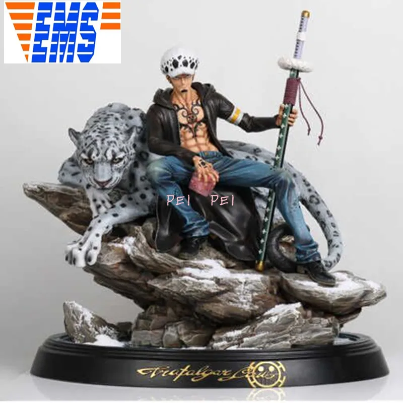 Аниме ONE PIECE Trafalgar Law Полноразмерное портретное Искусство ремесло GK бюст резиновая фигурка героя Коллекционная модель игрушки P1672 - Цвет: Черный