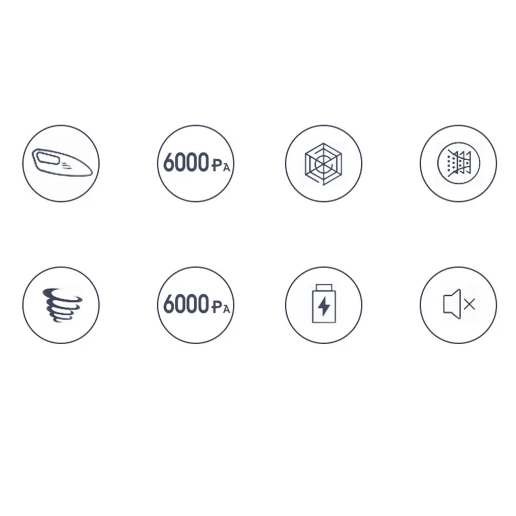 120W 6000pa Cordless Car Vacuum Cleaner Wet And Dry Dual-use Handheld High Suction Cleaner for Car Home Duster USB Rechargeable