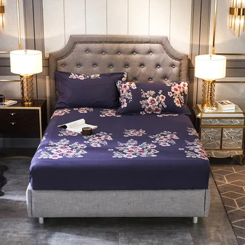 

Bedding Full Elastic Rubber Fitted sheet Mattress Cover Brushed Cotton 600TC Luxury Warm Soft Fitted Bed sheet set Pillowcase