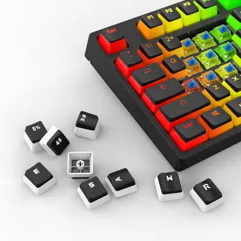 

KEMOVE Pudding Gaming Keycaps Backlight 104 Keys PBT Keycap Double-Shot Mechanical Keyboard Key Cap ANSI Layout