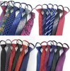 Cravate avec fermeture éclair pour homme, 7cm, bleu Royal, cravate paresseuse, motif Paisley, motif floral, Business, mariage ► Photo 3/6