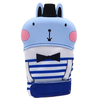 

2Pcs Cute Rabbit Baby Teething Glove Pacifier Glove Teether Mitten Wrapper Sound Teething Chewable Bead Newborn Toddler