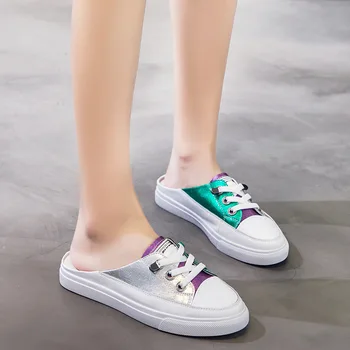 

Women's sports shoes sandals 2020 spring and summer new genuine leather thick bottom without heel ladies walking shoes ZP-170