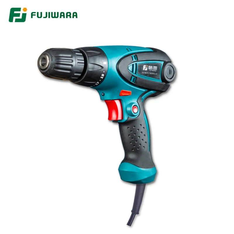 후지와라 350-420W 전기 스크루 드라이버 파워 임팩트 드릴 220V-240V 스크류 렌치 19 속도 조절 가능