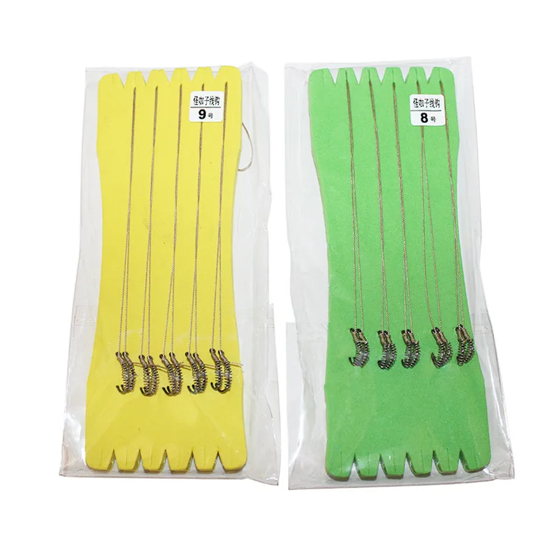 

Fishing Hook Freak Spring Strands Hook Tied ISE Nigeria Barb Fishhook Fishing Bighead Carp Spring Hook Fishing Gear