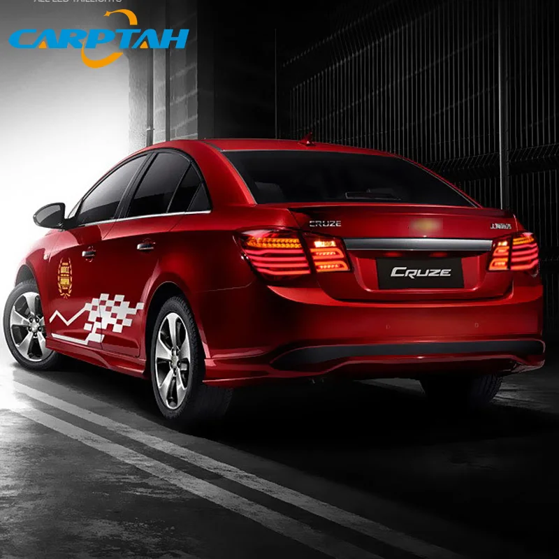 Автомобильный Стайлинг задний фонарь задние фонари для Chevrolet Cruze 2009-2012 задний фонарь DRL+ сигнал поворота+ задний фонарь+ тормозной светодиодный фонарь