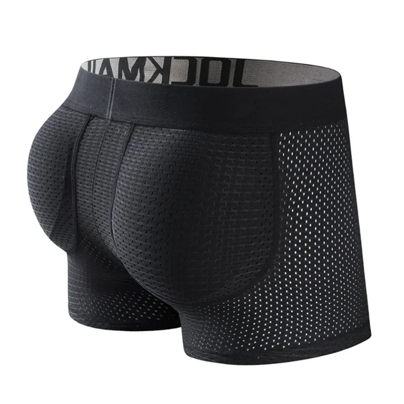 Men Fake Butt Lifter Shaper Boxers Hip Padded Seamless Shapewear Bodyshaper Underwear Breathable Mesh Sexy Lingerie Gay Cosplay 5