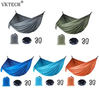 

Outdoor Camping Hammock Portable Nylon Hanging Hammocks Swing Sleeping Bed for Backpacking Travel Hiking Picnic Garden Hammock