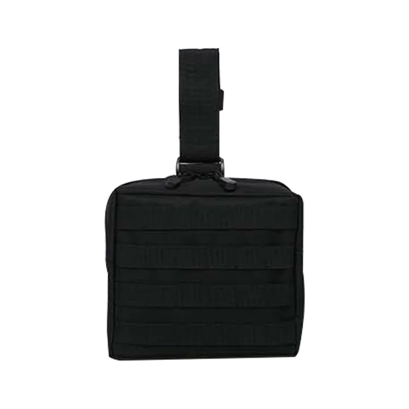 black Molle армейский веер многофункциональная сумка для ног для инструментов для активного отдыха, альпинизма, карманы, камуфляжная тактическая сумка для ног - Цвет: black