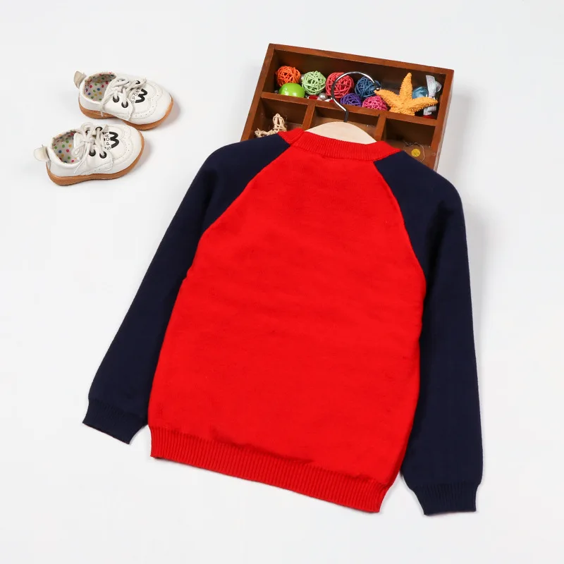 

Autumn & Winter Girls Cartoon Dumbo Crew Neck Pullover Sweater Warm Coat Mixed Colors Cotton Base Shirt