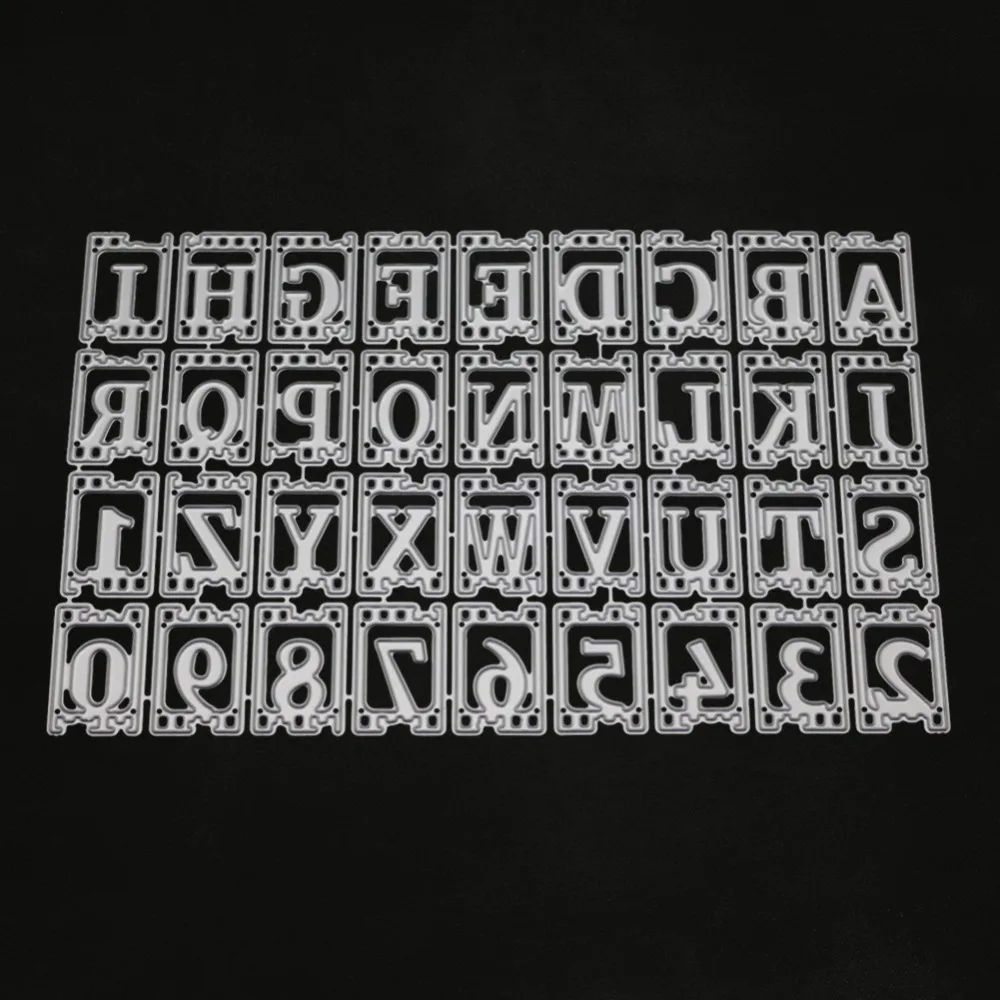 

26Letters Shapes Cutting Dies Metal Stencils for DIY Scrapbooking Stamp Album Decorative Embossing Photo Album Stamps New 2019