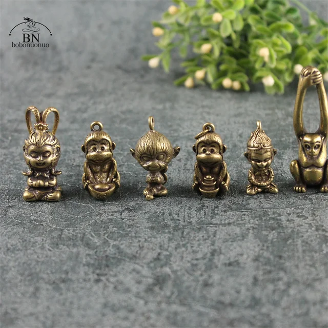 銅製置物 天干戦士  猿 極細工 工芸品 美術品 手彫り インテリア置物 楽天市場】置物 かわいい 天然崖柏木製 手のひらサイズ 言わざる