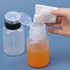 1PC 200ML Nail Polish Remover Alcohol Cleansing Liquid Split Bottles With Cover Plastic Press Pump Refillable Bottles ► Photo 1/6