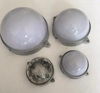 

milky white cover (PC material)+ Aluminium base for led lights use