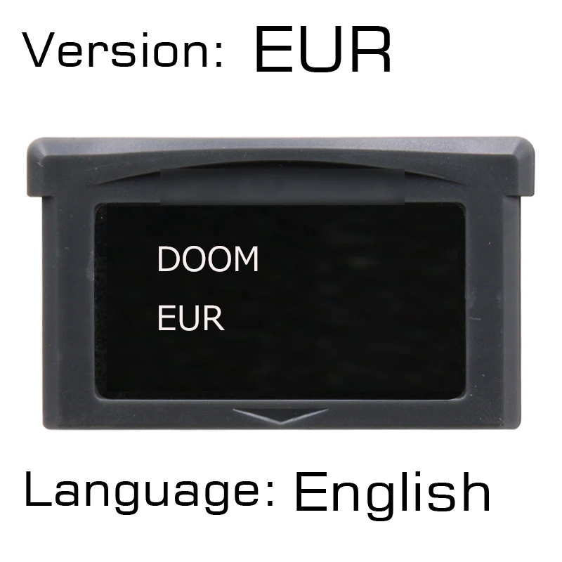 Doom Серия 32 бит видеоигры картридж консольная карта Версия ЕС английская языковая