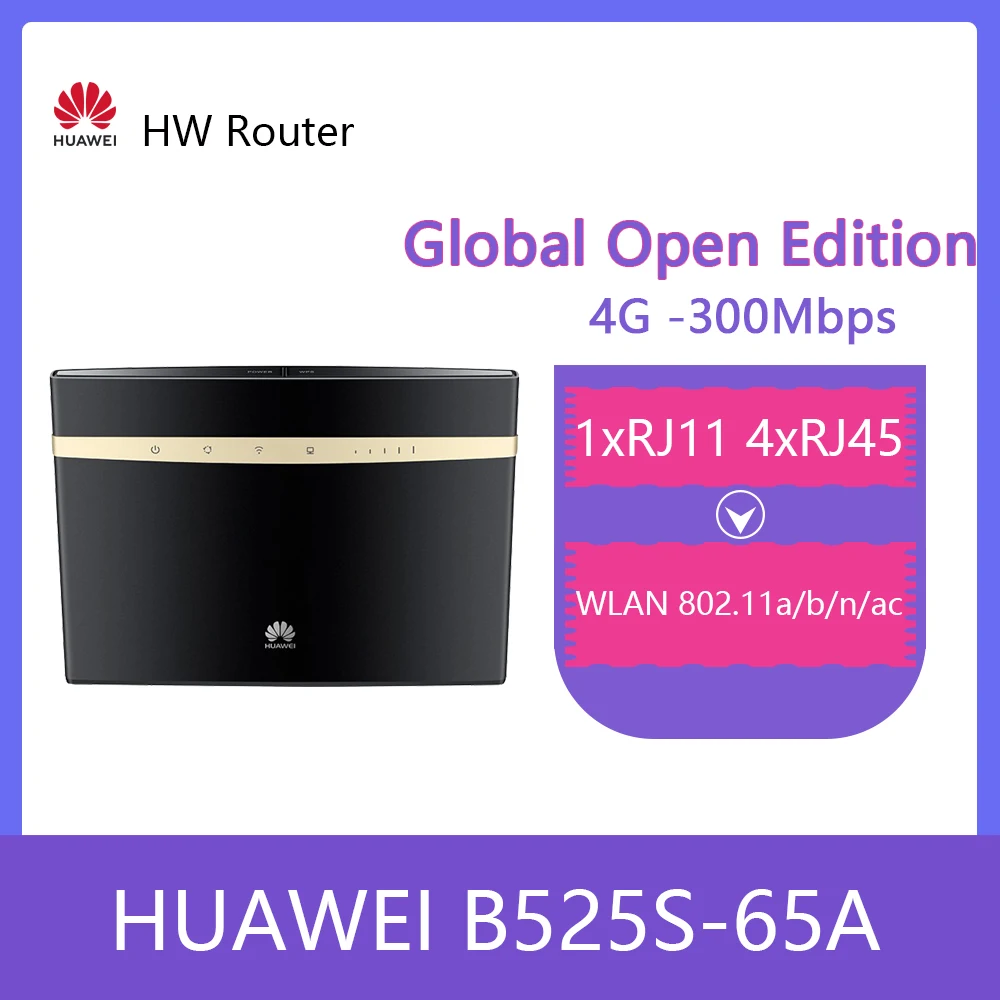 Оригинальный разблокированный роутер Huawei B525 B525S-65a 4G LTE CPE маршрутизатор с