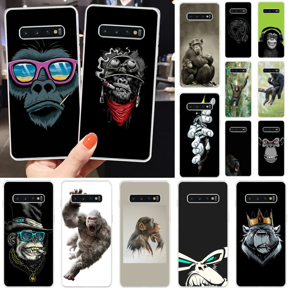 Viviana Monkey Gorilla Ape чехол для телефона с рисунком Samsung S10 Plus S9 S8 S8plus S7 S6 Чехлы мобильных