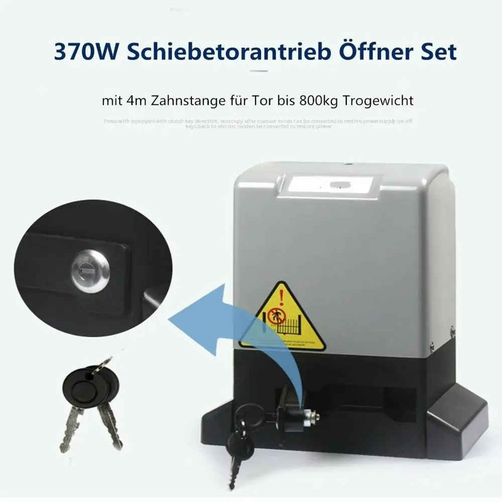 

Automatic AC motor Schiebetorantrieb-Operator Gate opener gate operator Driveway gate Sliding gate 800 kg with 4M Rack