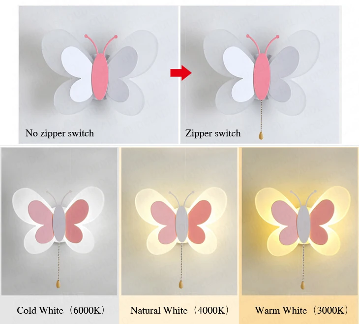 Butterfly Bedside Wall Lamp for cozy bedroom lighting7