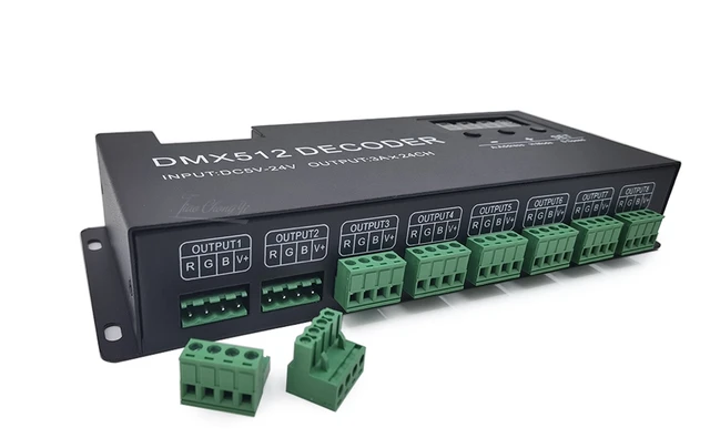 LED DMX512 Decoder - 4 Channel - 4 A/CH - Address Digital Display
