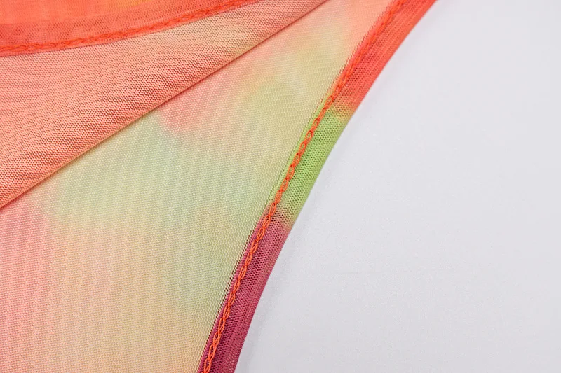 IDress Tie dye Sexy Women Sheer Mesh Bodysuit One Piece Jumpsuit Overalls for Women Combinaison Femme Body Feminino Macacao (3)