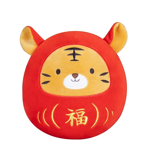 New Year Symbol 2022 Tiger Figurine Plush Toy Children Animal Doll Tiger Tang Chinese Style Tiger Mascot Plush Toy