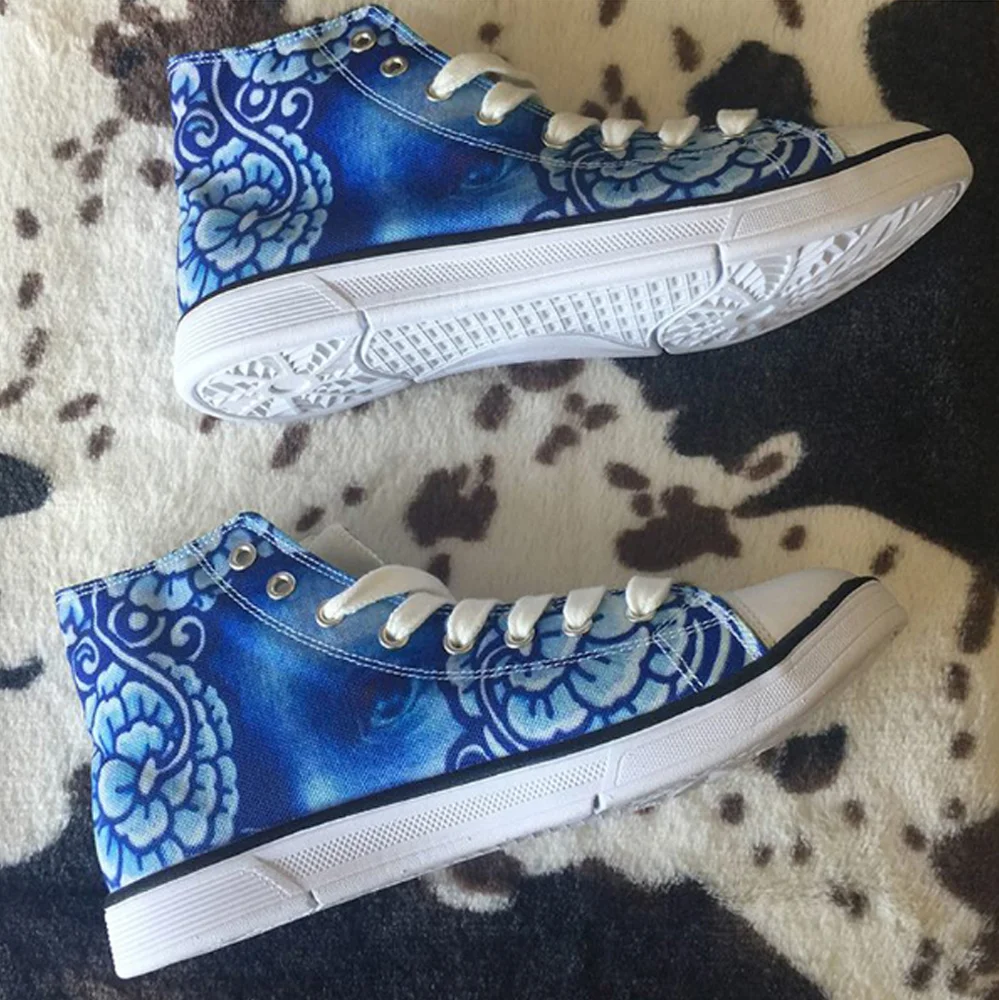 high top canvas shoes